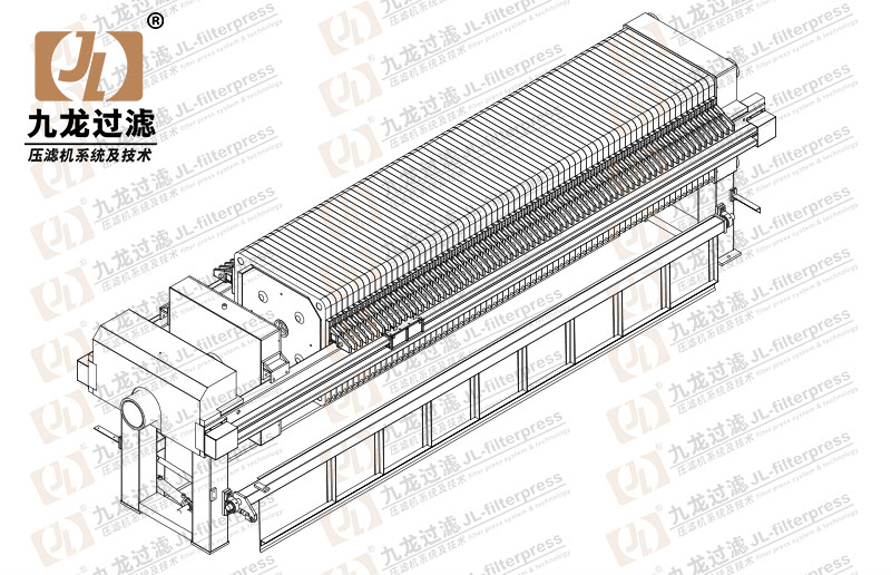 X800廂式拉板翻板壓濾機